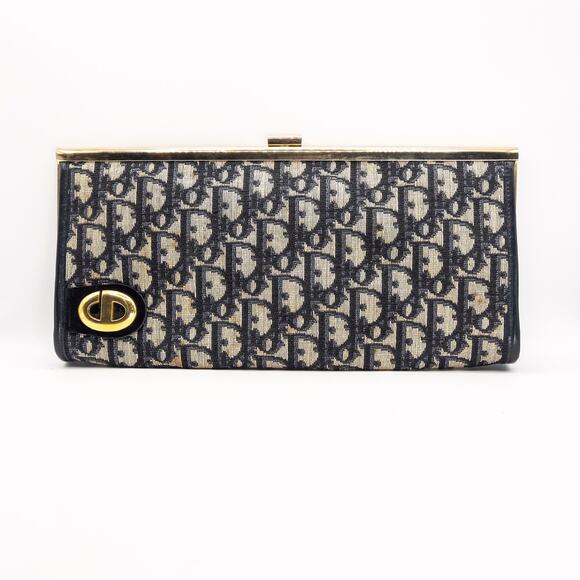 Christian Dior Women’s Trotter Baguette Vintage Bag Monogram Logo Cottagecore - Picture 1 of 12